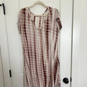Tie-dye Maxi Dress with Pockets